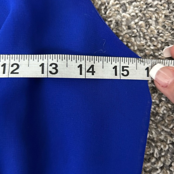 5/$25 Charlotte Russe bright blue strappy sundress size medium - Picture 5 of 7